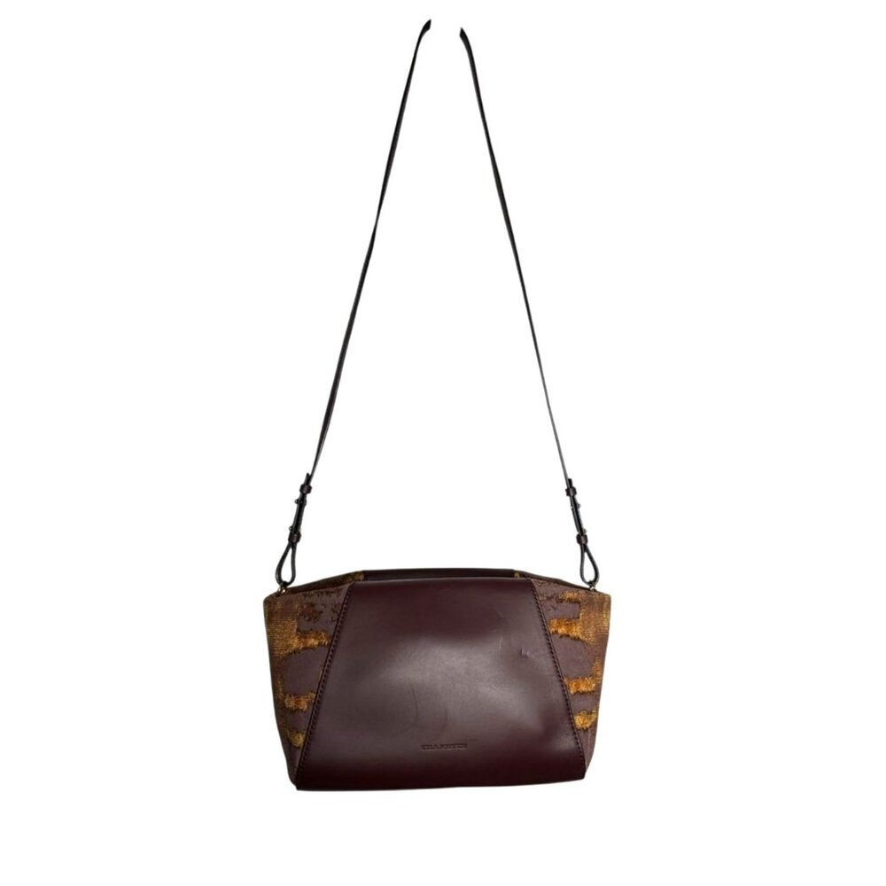 Ulla Johnson Imogen Soft TriColor Mix Leather large Clutch Crossbody handbag - Picture 4 of 11